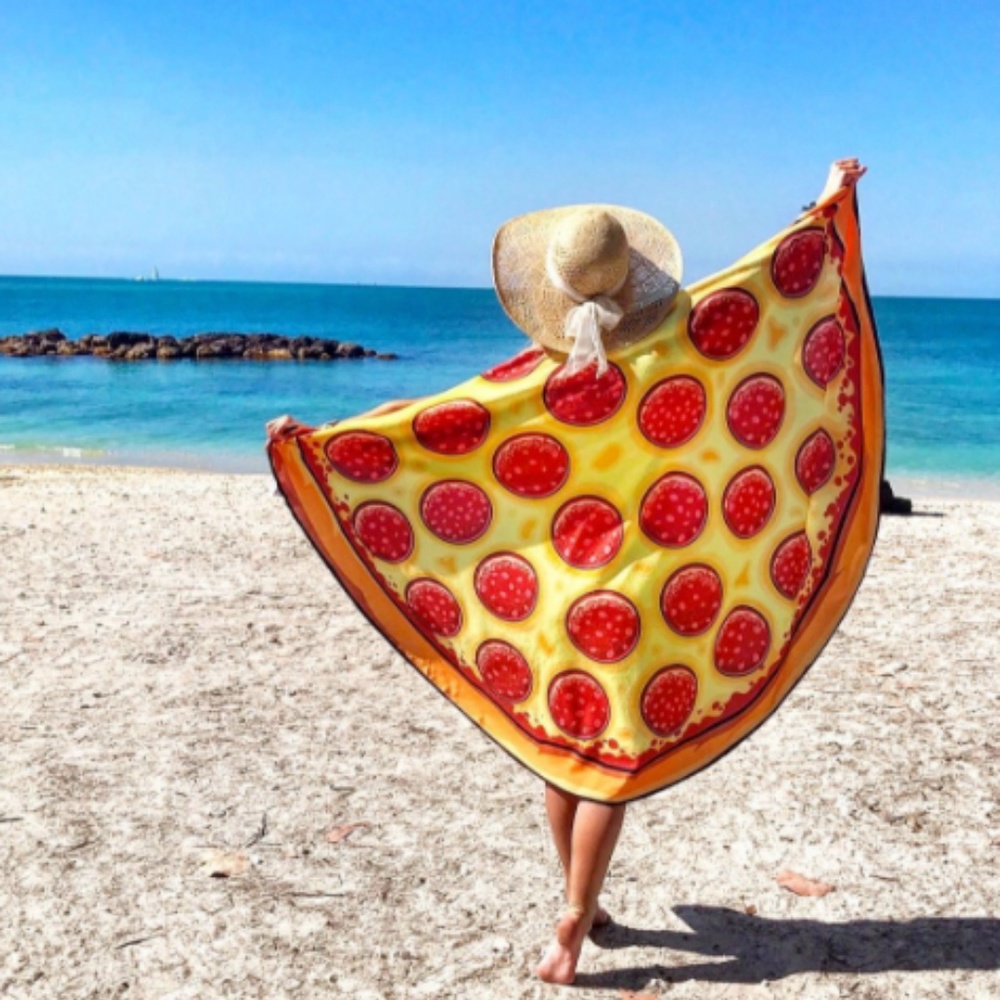 NWT- PIZZA BEACH BLANKET